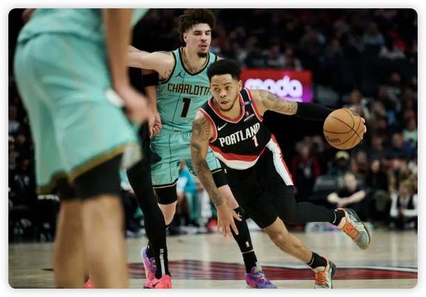 西蒙斯25分卡马拉20+10+6 开拓者53分血洗黄蜂